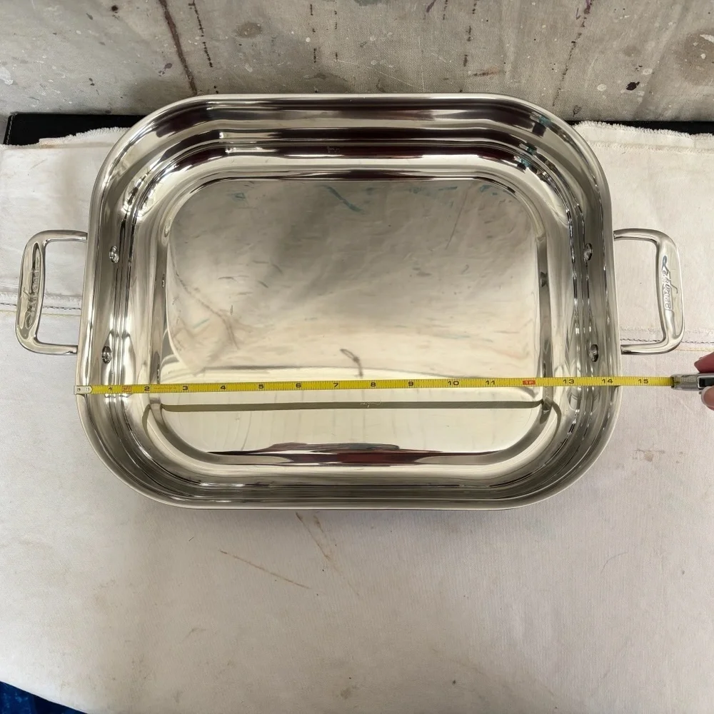 All-Clad Stainless Steel Roasting/Baking Lasagna Pan with Handles
